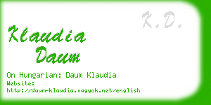 klaudia daum business card